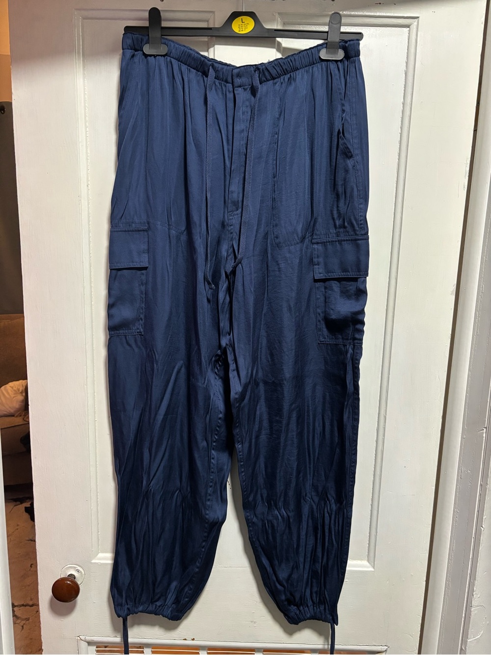 PINK Victoria's Secret Navy Blue Cargo Jogger Pants